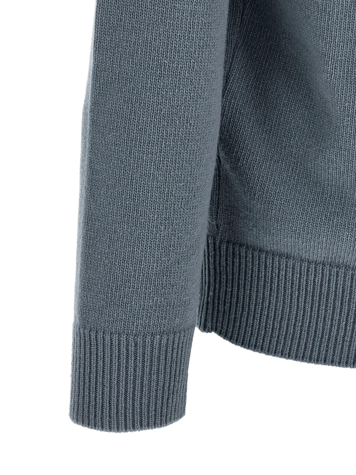 STONE ISLAND Wool Blend Crewneck Knit Sweater Navy Men