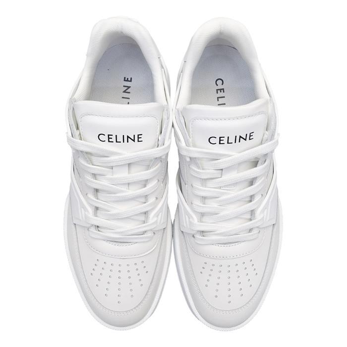 CELINE Trainer CT09 Low-Top Sneakers White Leather Men’s Shoes
