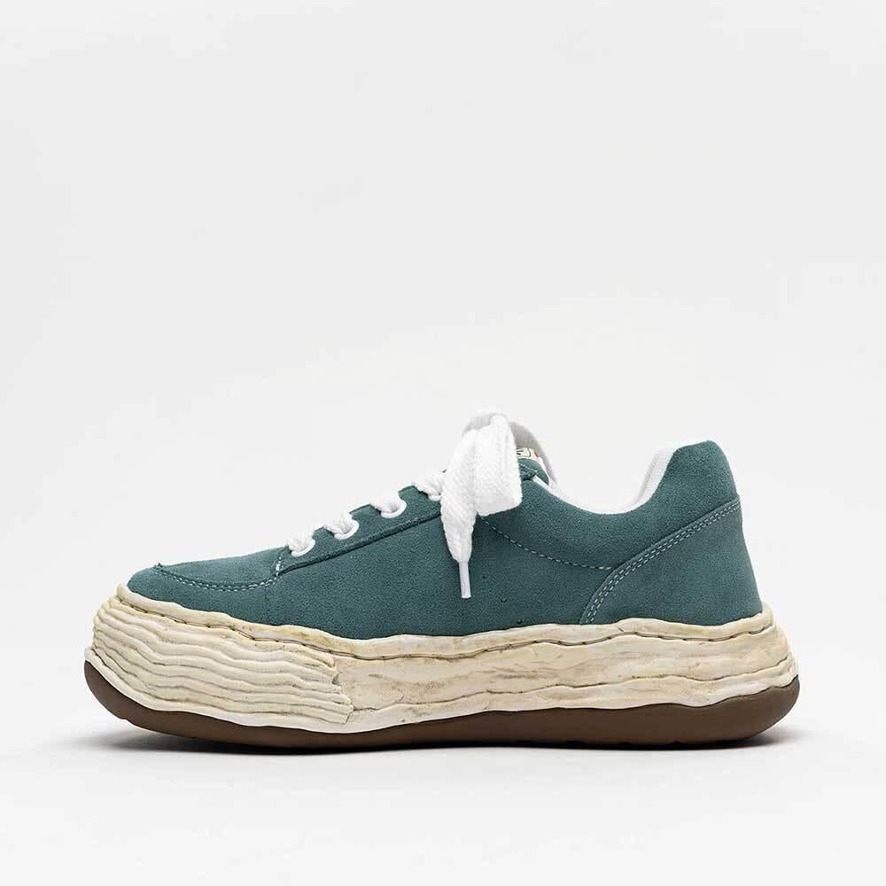 Maison Mihara Yasuhiro Oliver OG Distressed Sole Low-Top Sneakers A16FW708 BLUE