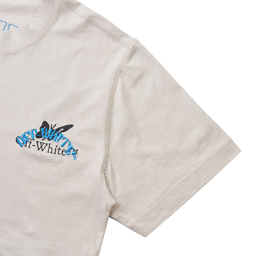 OFF WHITE Butterfly Logo Short Sleeve T-Shirt for Women