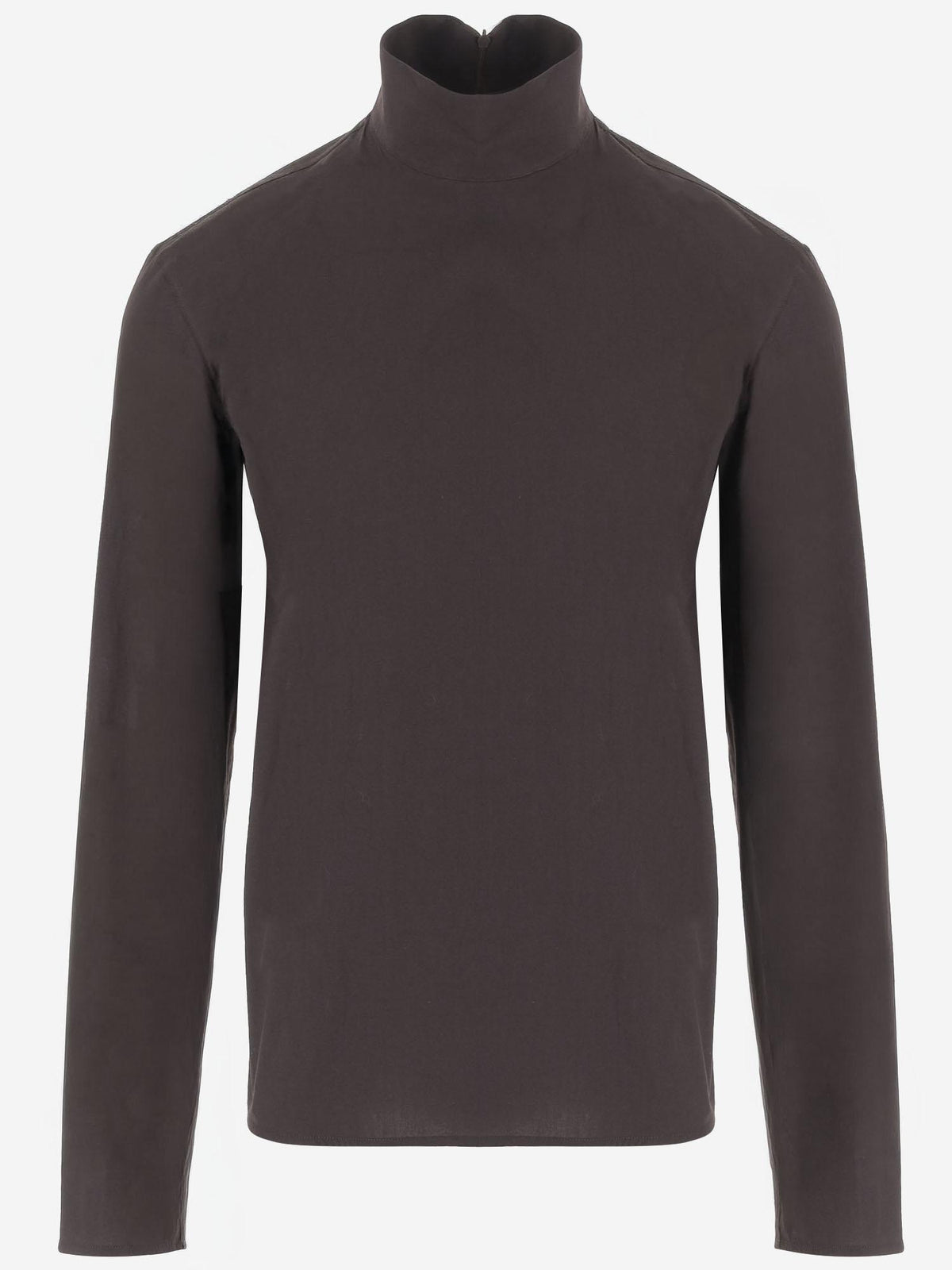 GUCCI Long Sleeve Button-Up Shirt Men FW26 Beige Cotton