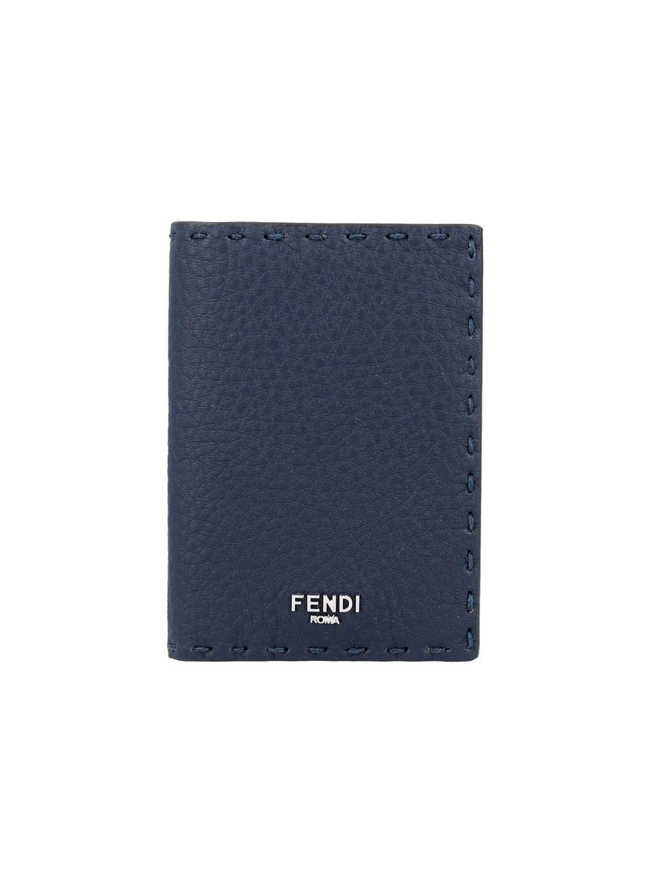 FENDI Men's Leather Card Holder Wallet 7M0349 AW2F F1USI