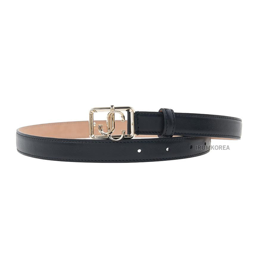 Jimmy Choo Women’s JC Square Belt Black Light Gold