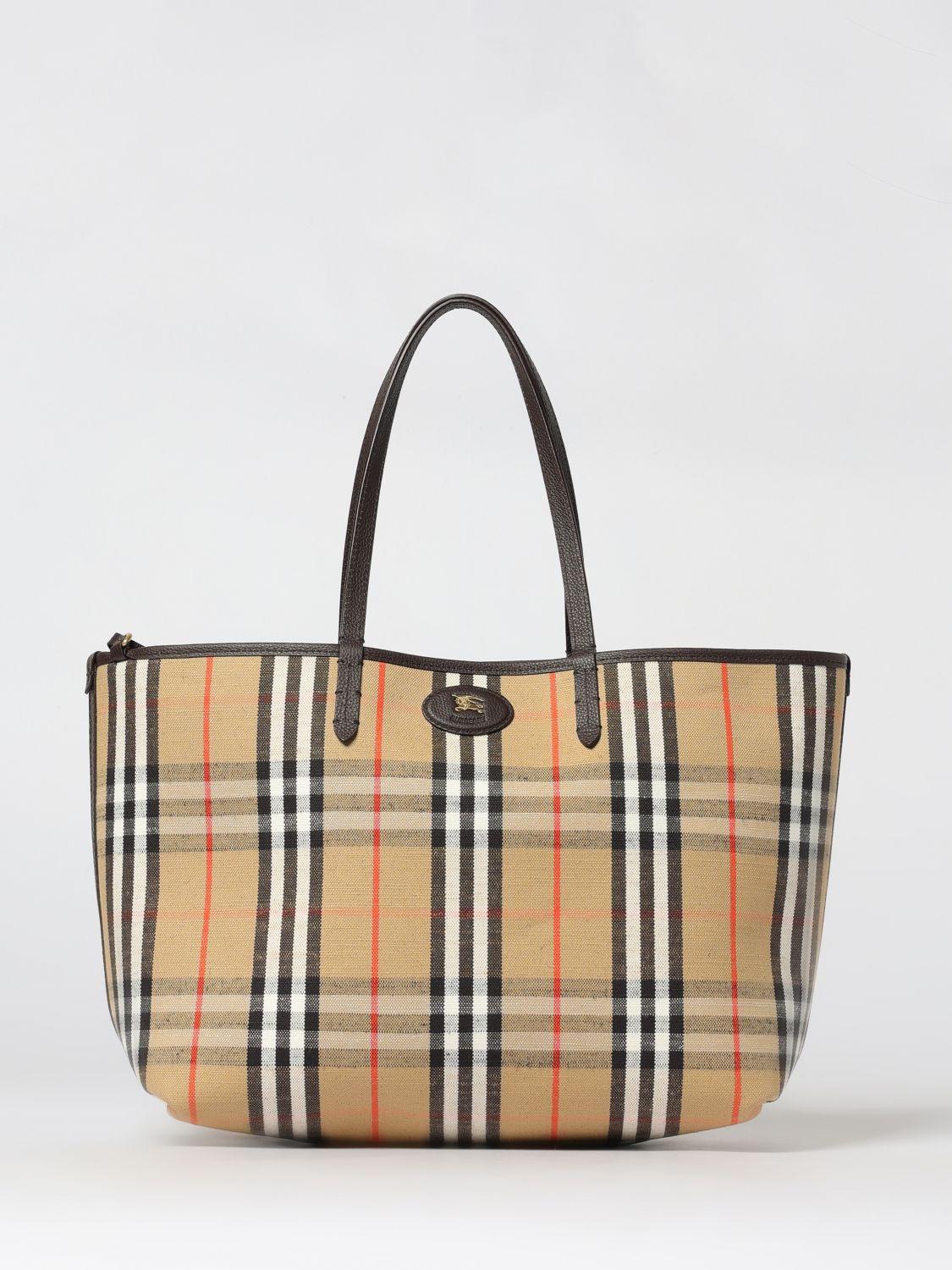 BURBERRY Leather Tote Bag Black