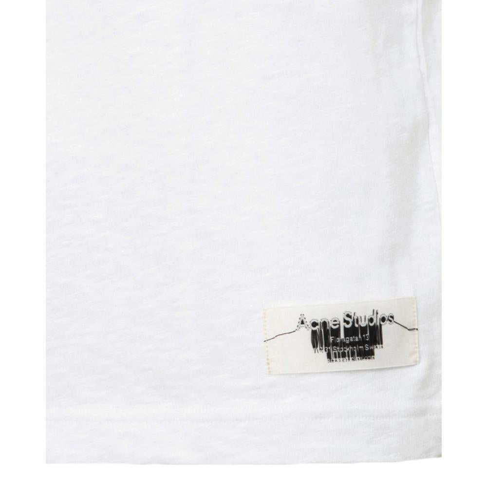 Acne Studios Logo Label Pocket T-Shirt Optic White Men’s