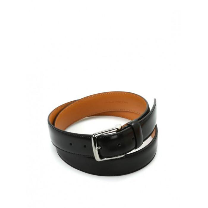 Tods Men's Classic Black Leather Belt
