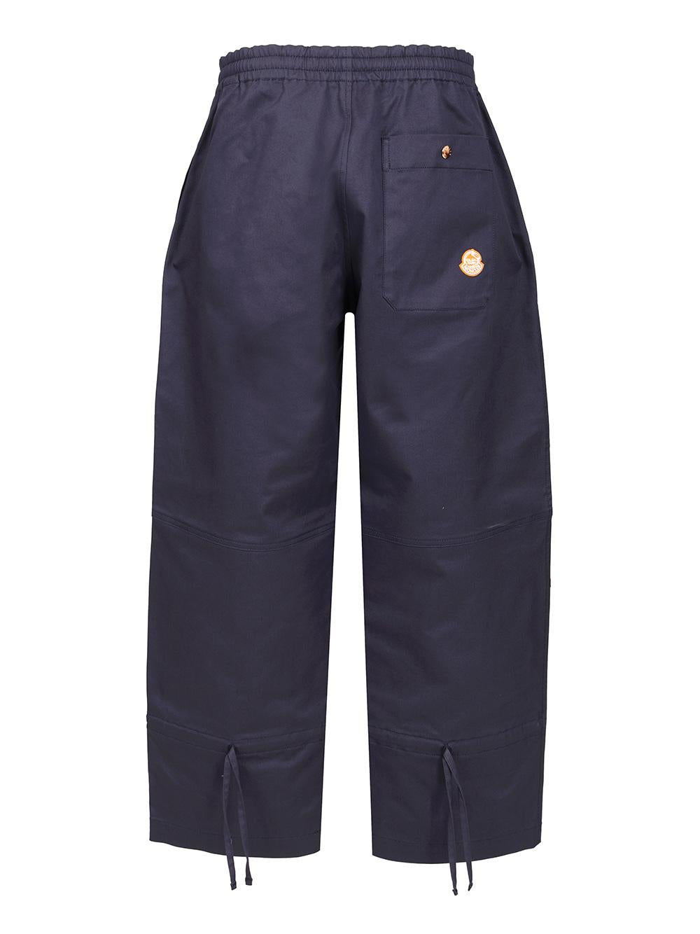 Moncler Navy Cropped Trousers Men’s Pants