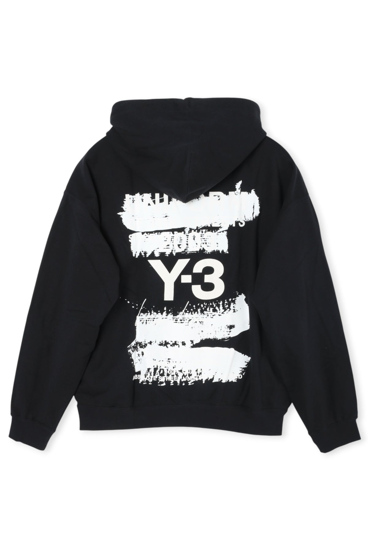 Y-3 Black Graphic Hoodie Unisex Top JN4882
