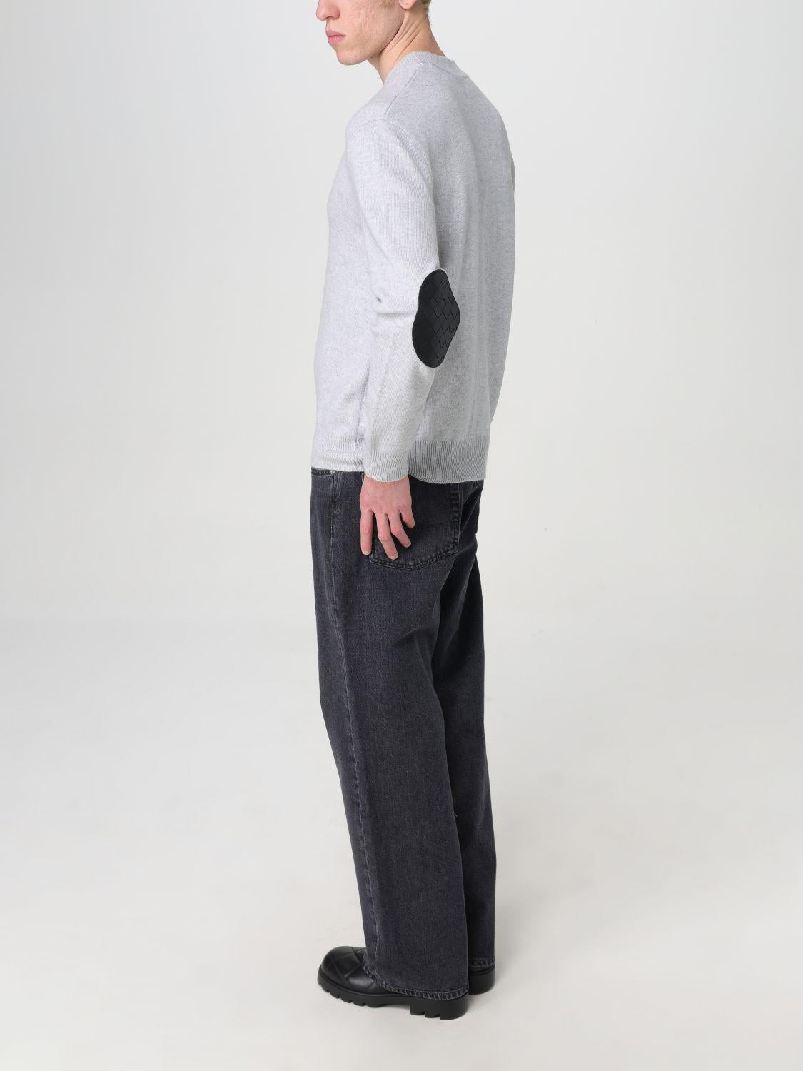 Bottega Veneta Black Wool Crewneck Knit Sweater Men