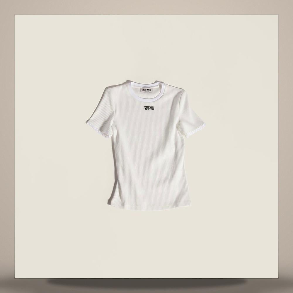 Miu Miu Cotton T-Shirt