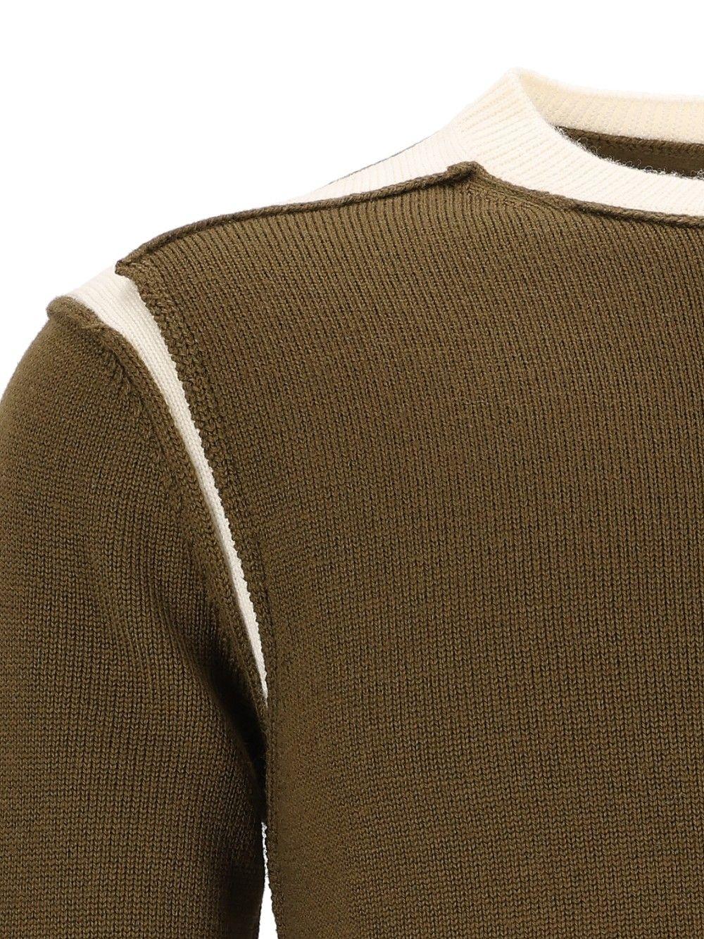 Maison Margiela Wool Blend Crewneck Knit Sweater for Men