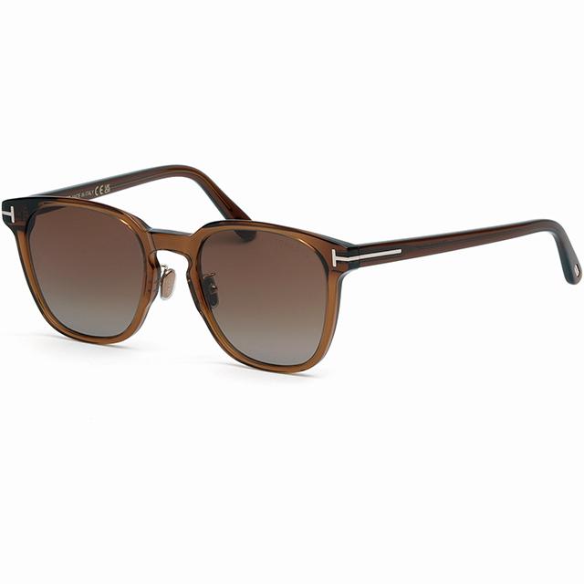TOM FORD Clear Acetate Oversized Asian Fit Unisex Sunglasses TF1051K 45F