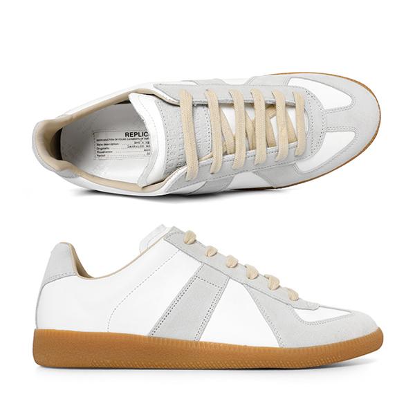 Maison Margiela White Leather High-Top Sneakers Men