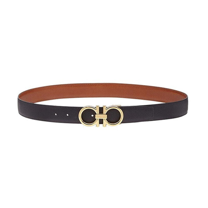 Ferragamo Double Gancini Reversible Leather Belt for Men 67 9974 0735899