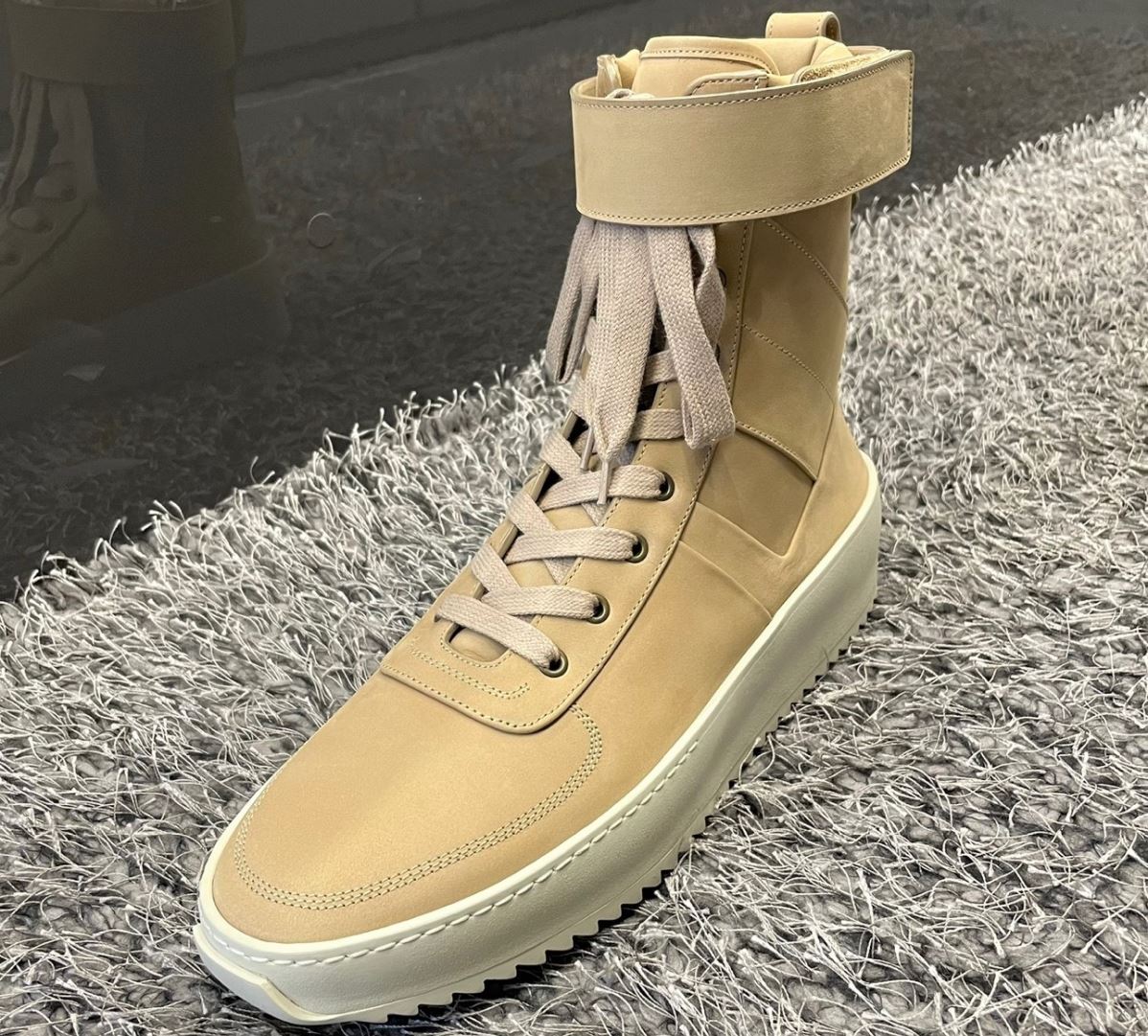 Fear of God Brown Leather High-Top Sneakers for Men