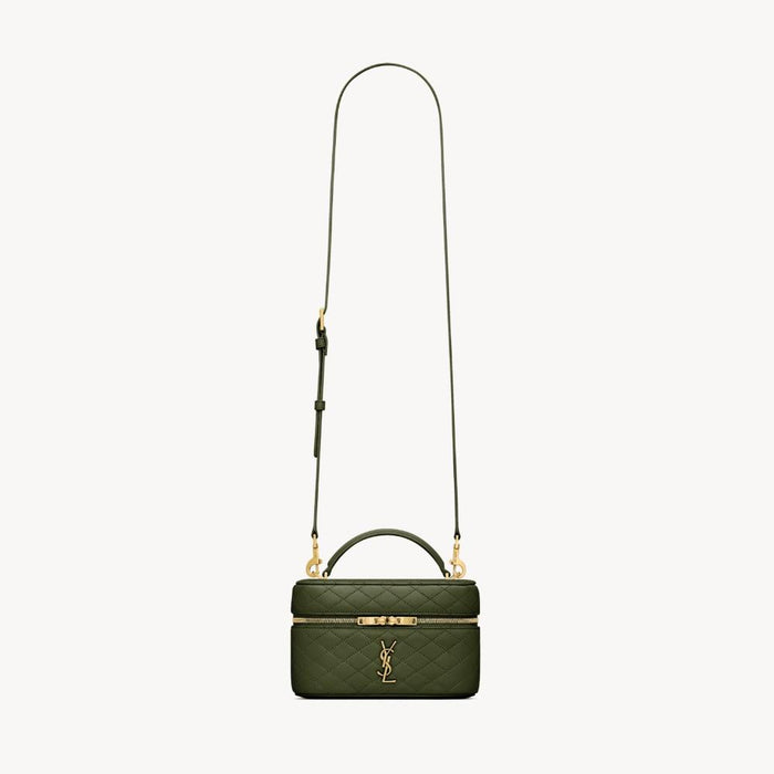 Saint Laurent Gaby Medium Vanity Bag Olive Wood Shoulder Bag