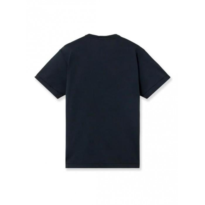 STONE ISLAND Cotton Jersey Short Sleeve T-Shirt Black Men