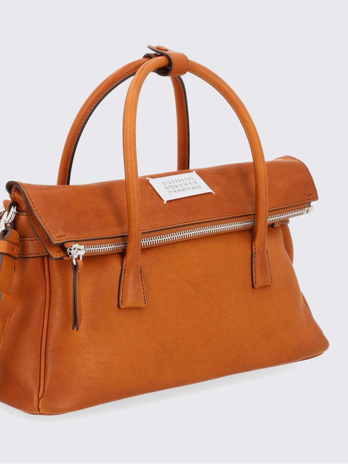 Maison Margiela Beige Leather Tote Shoulder Bag