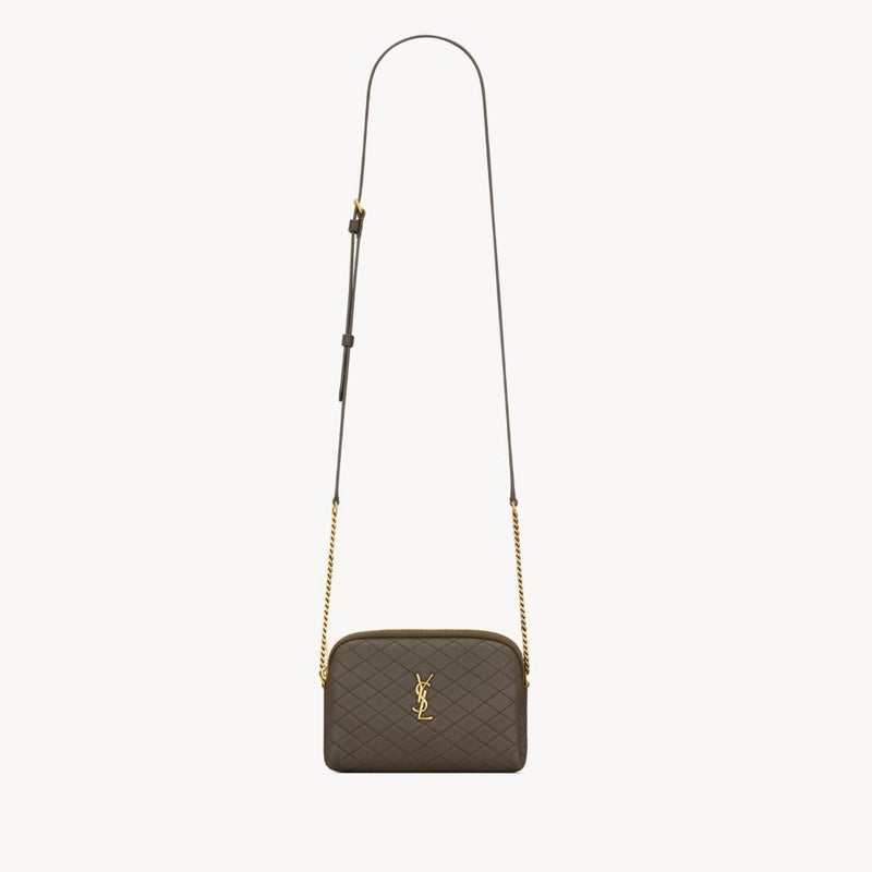 Saint Laurent Lambskin GABY Camera Bag Light Musk Tote