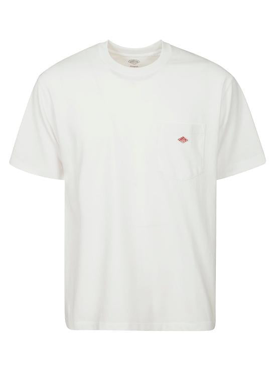 DANTON Short Sleeve T-Shirt Men DTC0198TCB WHITE DOM