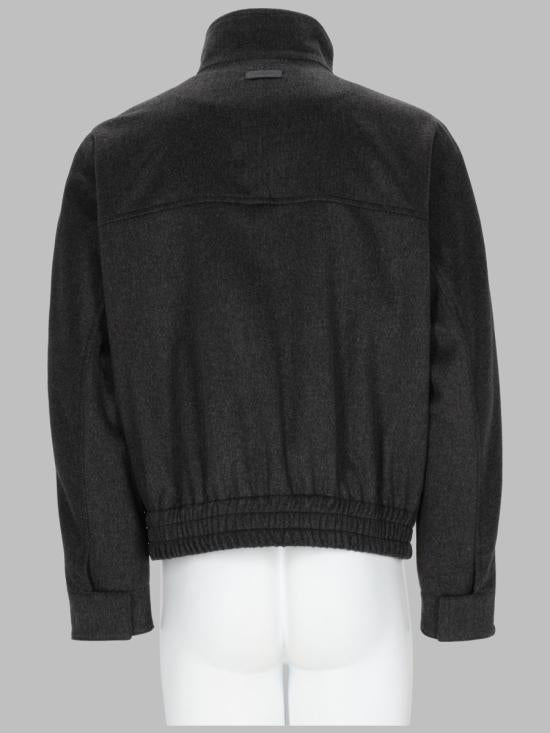 LARDINI Gray Wool-Blend Tailored Jacket for Men