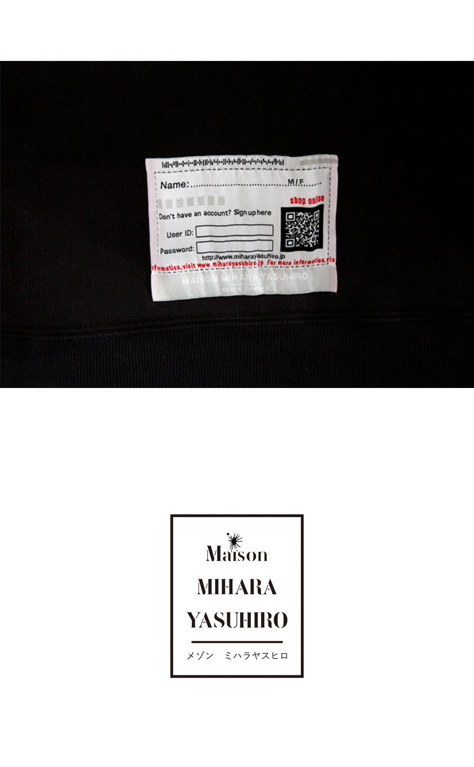 Maison Mihara Yasuhiro Black DUCK Print Hoodie Sweater for Men