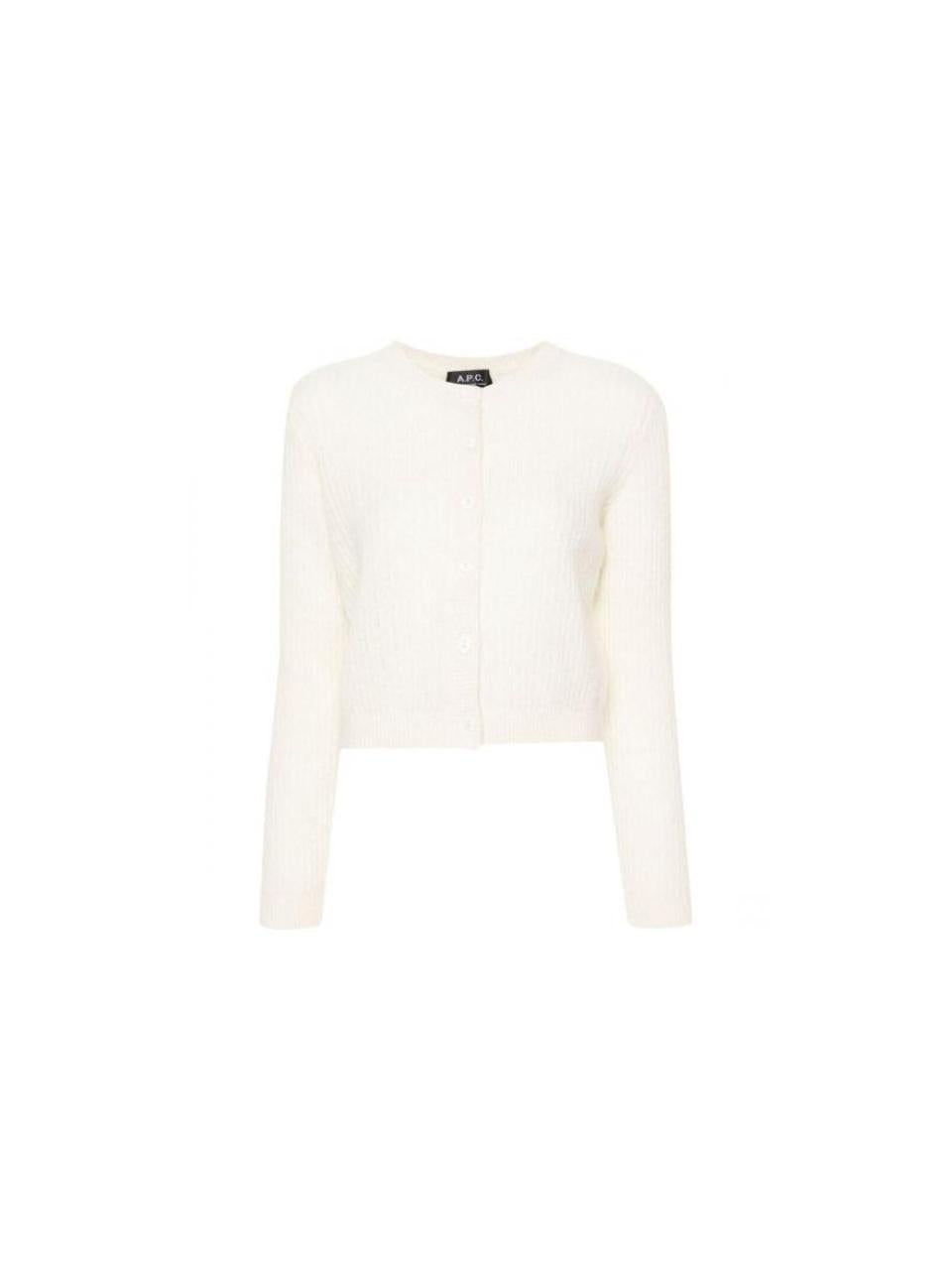 A.P.C. Milo Wool Blend Cardigan Women’s Crewneck Knit