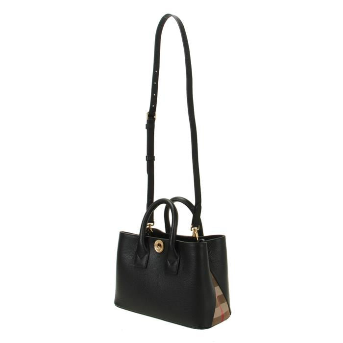 BURBERRY Vintage Check Leather Mini Tote Bag
