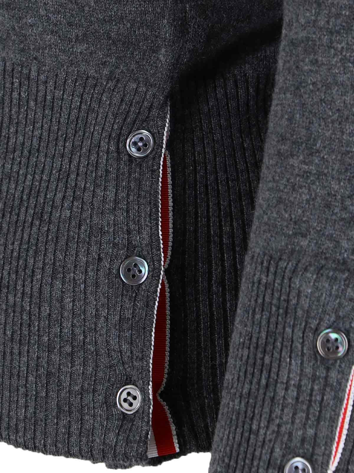 THOM BROWNE Wool Knit Cardigan