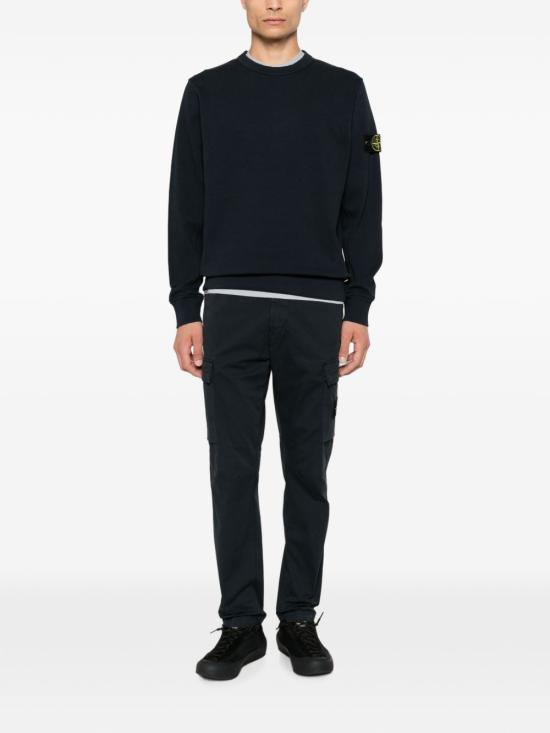 STONE ISLAND Organic Cotton Interlock Sw L2S15 6100017 S0472 V0020 NAVY BLUE DOM