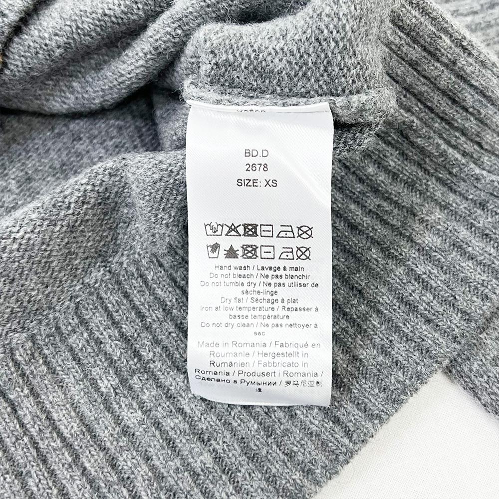 GANNI Rabbit Jacquard Crewneck Knit Sweater K2502 523