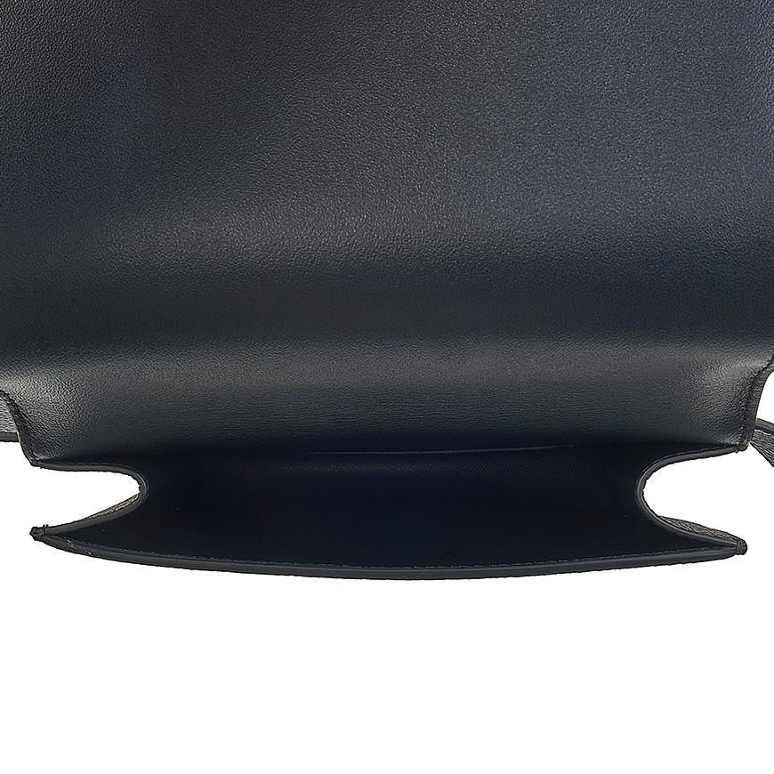 Ferragamo Men's Gancini Buckle Belt Bag 24 1313 NERO CALF 0763940