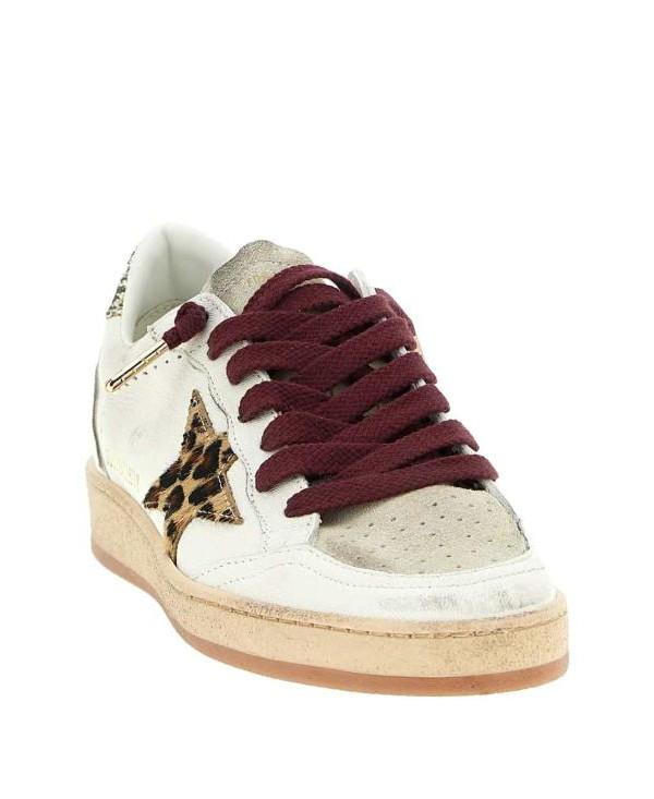 GOLDEN GOOSE Ball Star Pony Leopard Star Low-Top Sneakers