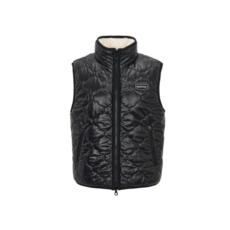Duvetica Reversible Logo Down Puffer Vest Black