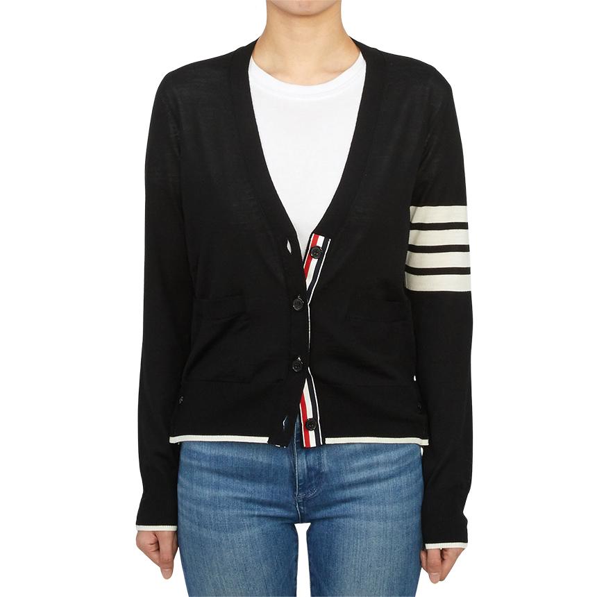THOM BROWNE Women’s Wool Knit Cardigan FKC334D Y1014 001