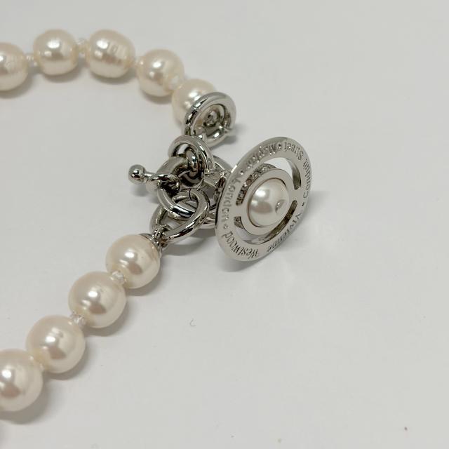 Vivienne Westwood ALEKSA Pearl Bracelet Silver-Tone