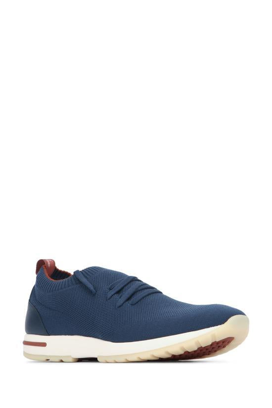 Loro Piana Men’s Leather Sneakers FAI1540 W1IT OCEAN CAVERN DOM
