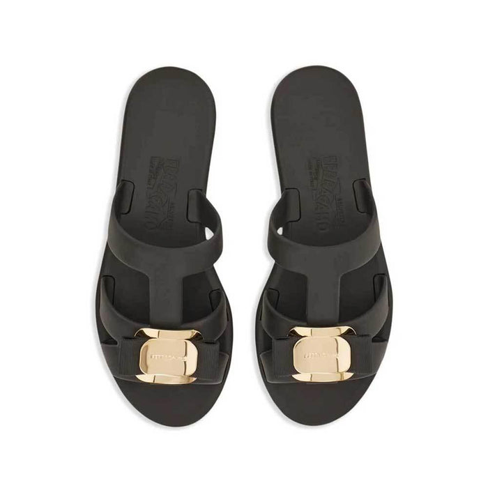 Ferragamo New Vara Plate Slide Sandals Women