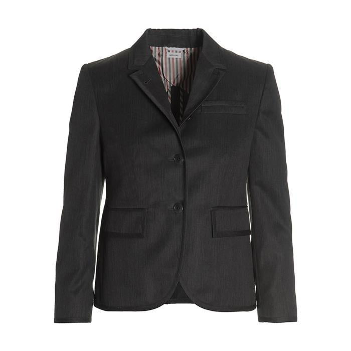 THOM BROWNE High Armhole Wool Gabardine Jacket Gray FBC845B F0169 035