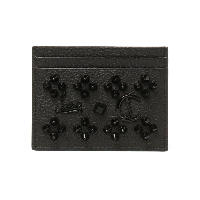 Christian Louboutin Kios Spike Logo Card Holder Black