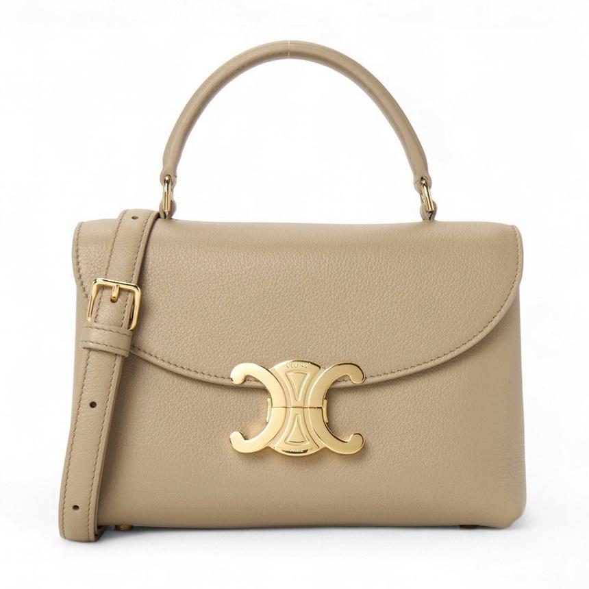 CELINE Teen Nino Women’s Leather Tote Bag Cream