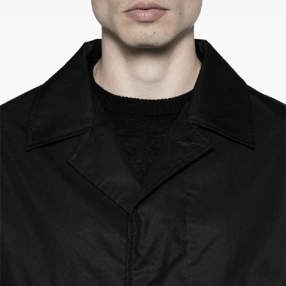 Lemaire 4-Pocket Overshirt Black Cotton Long Sleeve Shirt