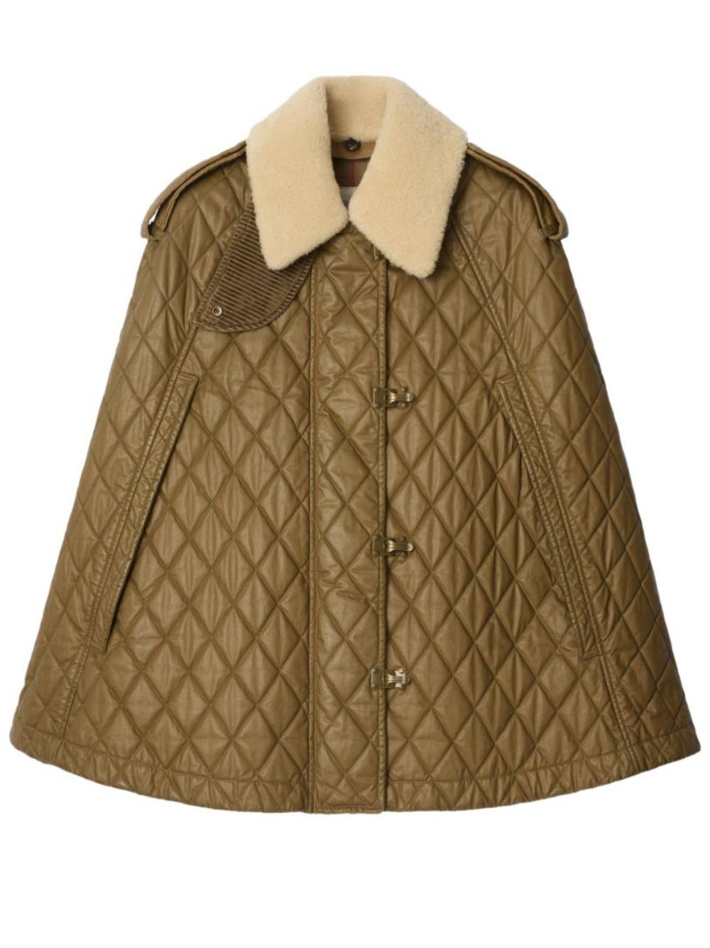 BURBERRY Wool Cape Vest Coat