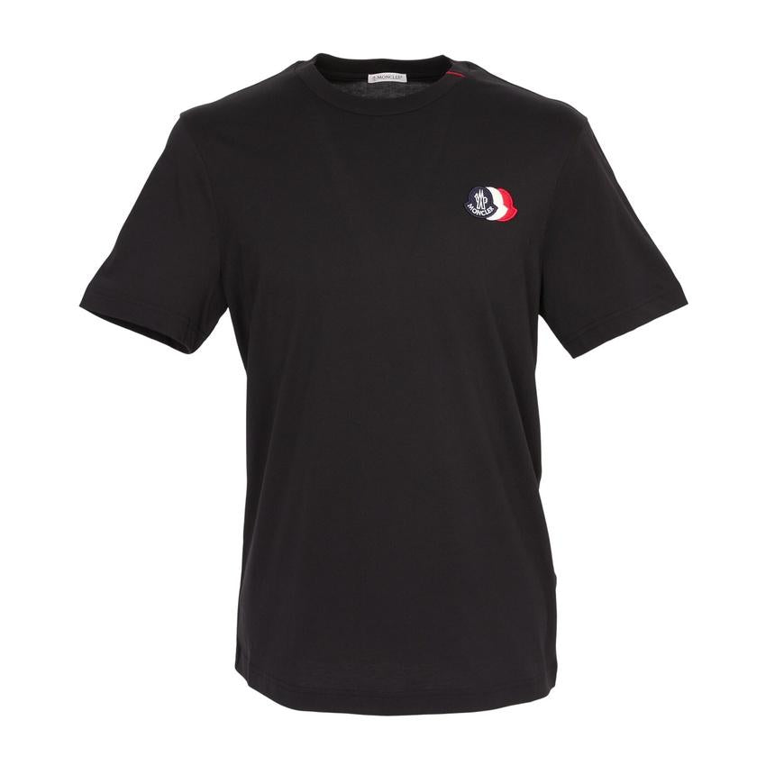 Moncler Men’s Short Sleeve T-Shirt Black Cotton