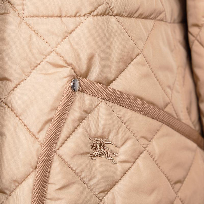 BURBERRY Diamond Quilted Detachable Hood Jacket Unisex