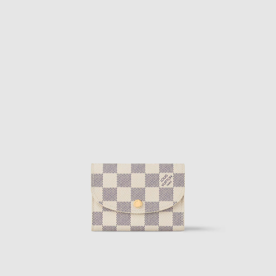 Louis Vuitton Damier Azur Canvas Rosalie Coin Purse Card Holder