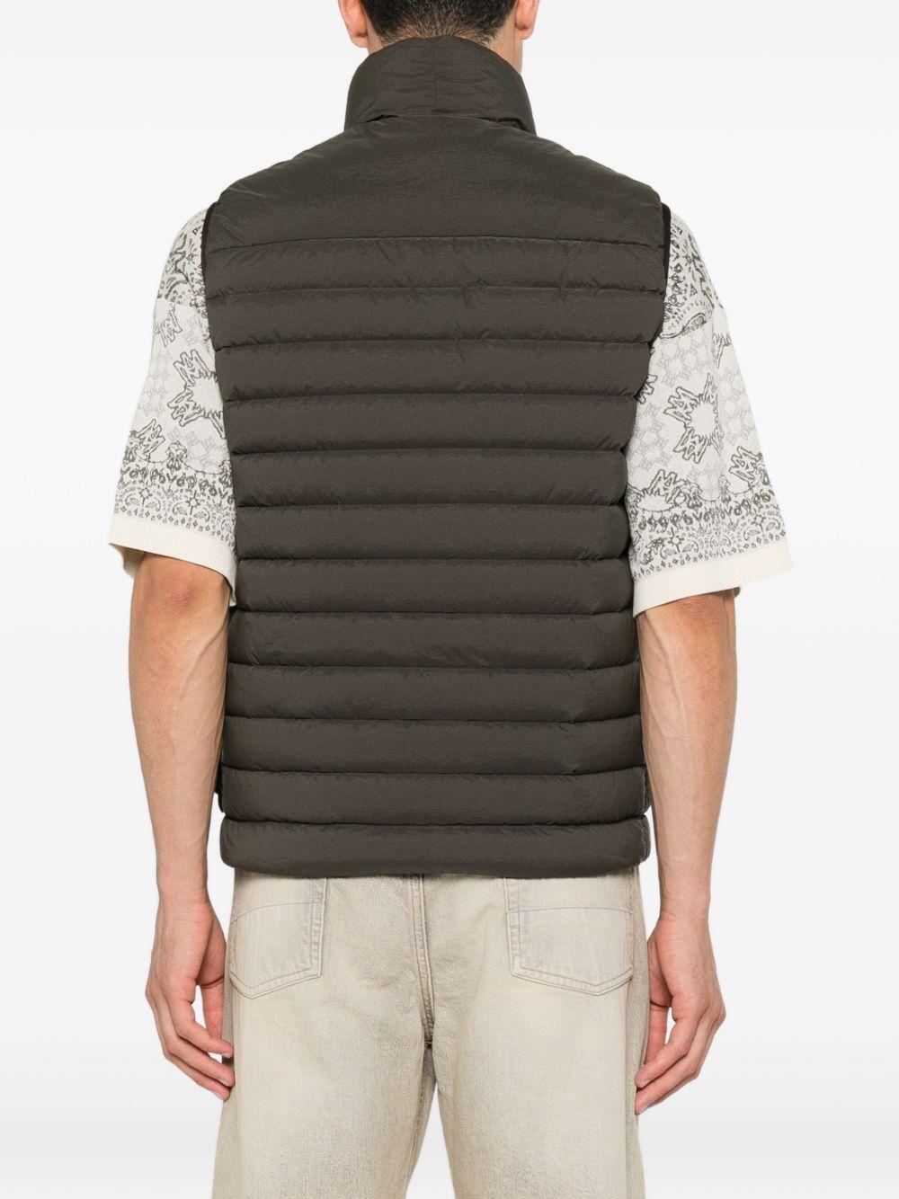 STONE ISLAND Down Vest Navy Quilted Men’s Sleeveless Jacket