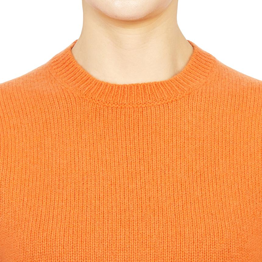 SPORTY&RICH Turmeric Wool Crewneck Knit Sweater for Women