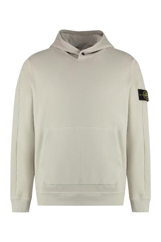 STONE ISLAND Plaster Cotton Fleece Hooded Sweatshirt for Women 791561252 V0097