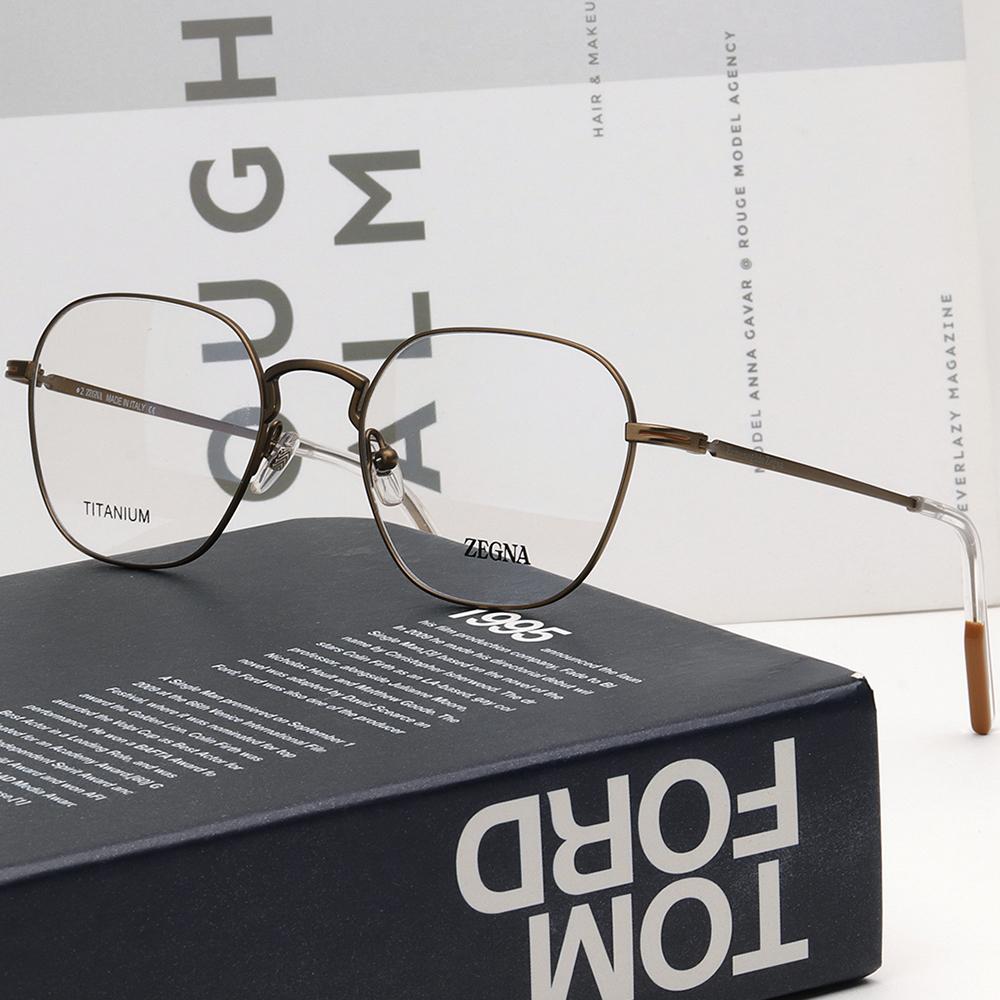 Zegna Ultra-Light Titanium Unisex Eyeglass Frames EZ5207 036